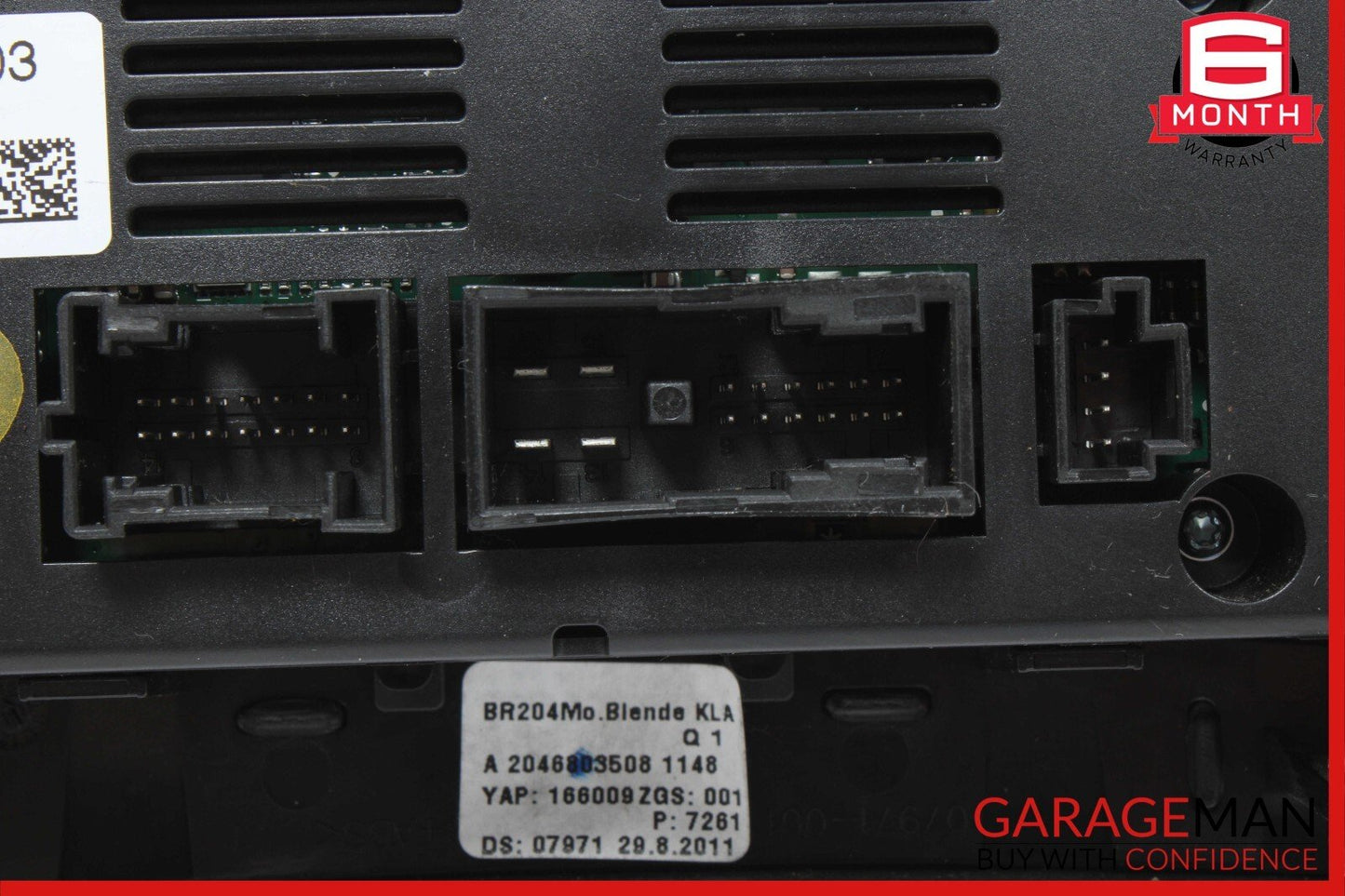 12-14 Mercedes W204 C250 C63 AC A/C Heater Climate Control Switch Trim Assembly