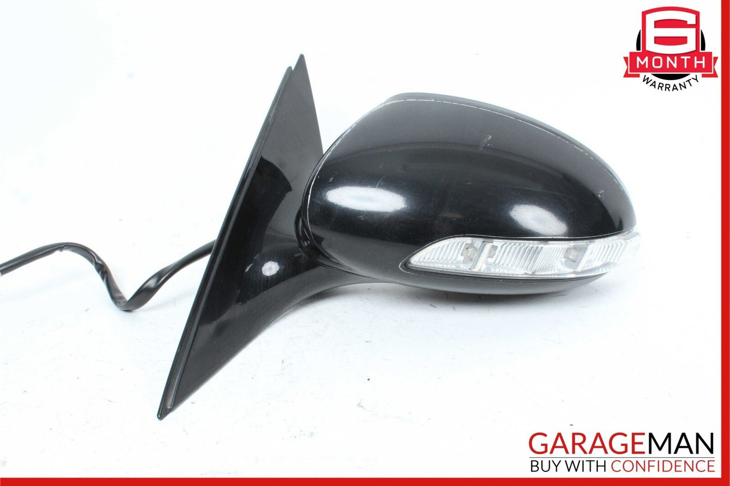 07-09 Mercedes W221 S550 S600 Front Left Side Mirror Door Rear View Black OEM