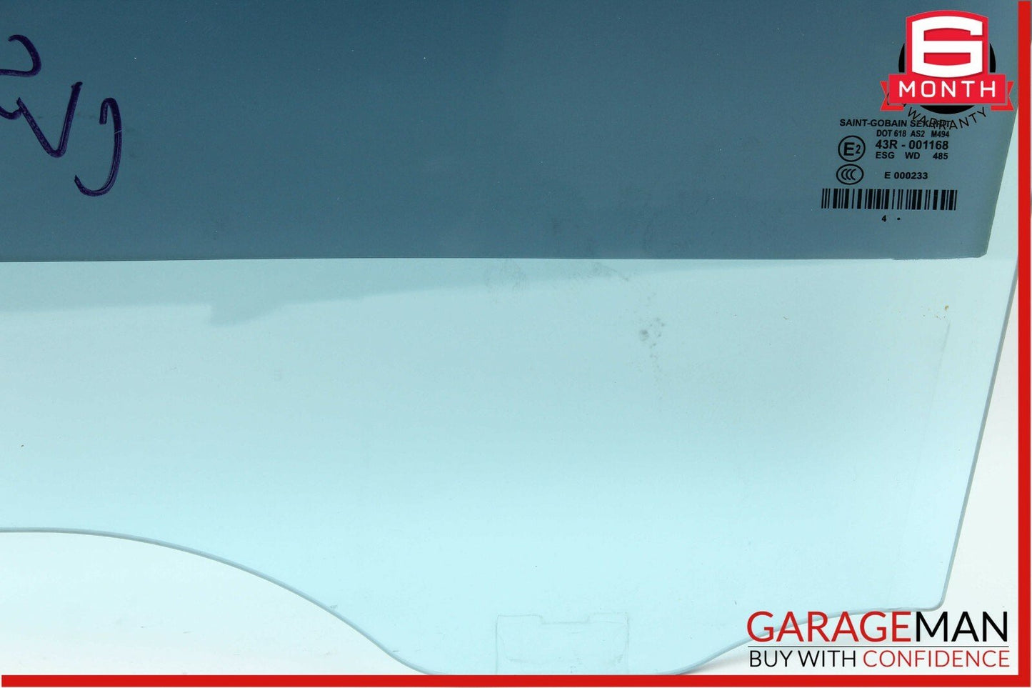 06-11 Mercedes W219 CLS500 CLS350 Rear Left Side Door Window Auto Glass