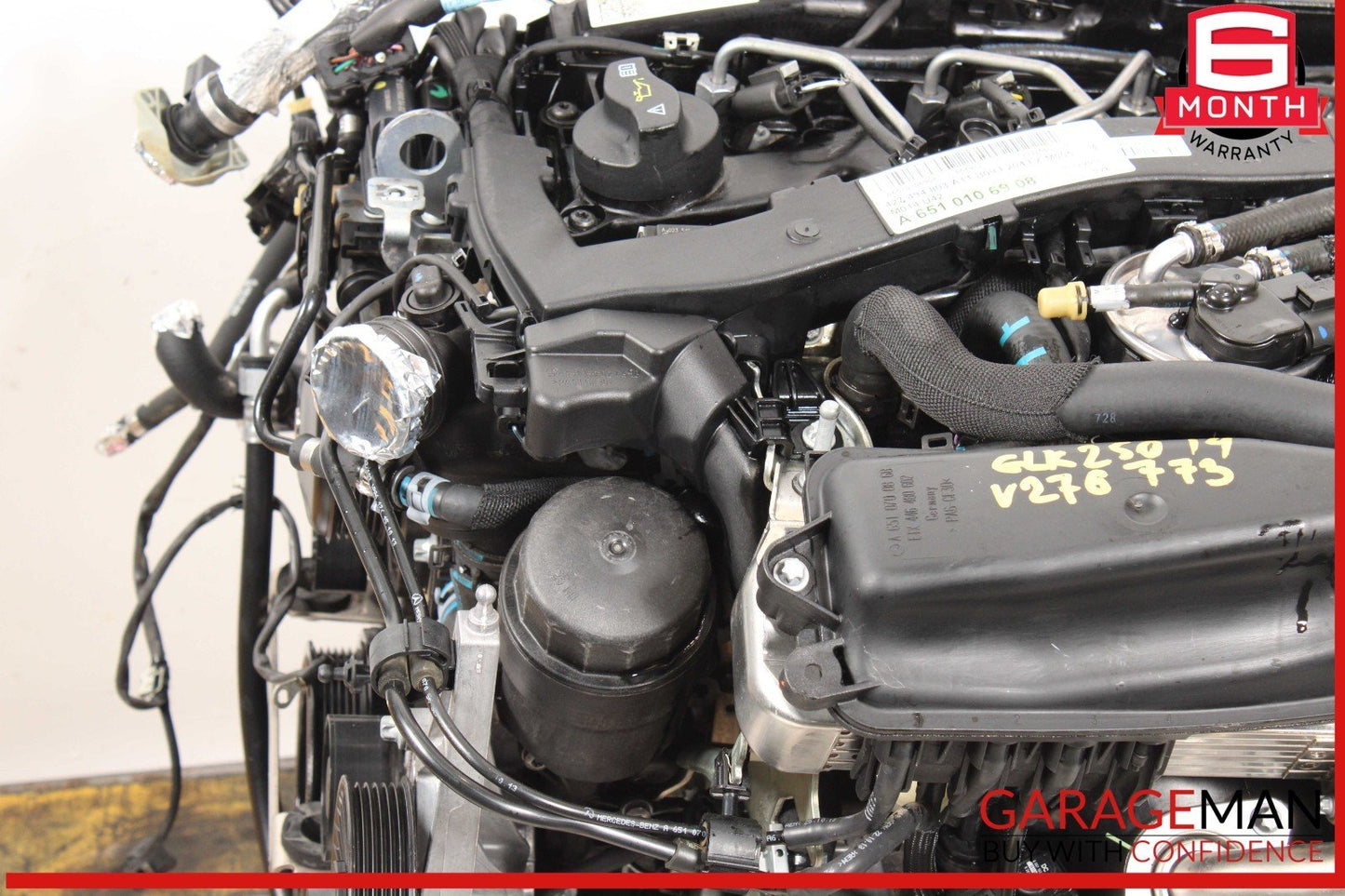13-15 Mercedes X204 GLK250 Engine Motor Block Assembly OEM 131k