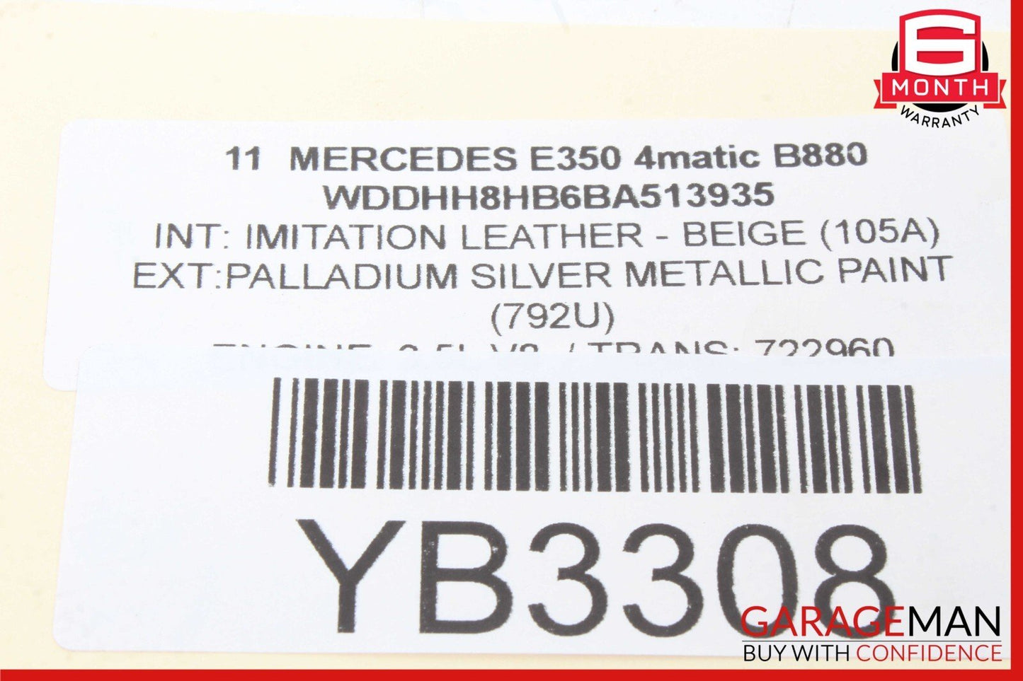 11-16 Mercedes W212 E350 E550 Tailgate Release Handle 2127430032 OEM