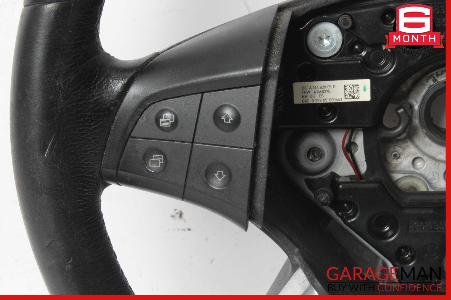 06-08 Mercedes W251 R500 ML350 GL450 Steering Wheel w/ Paddle Shifters Black OEM
