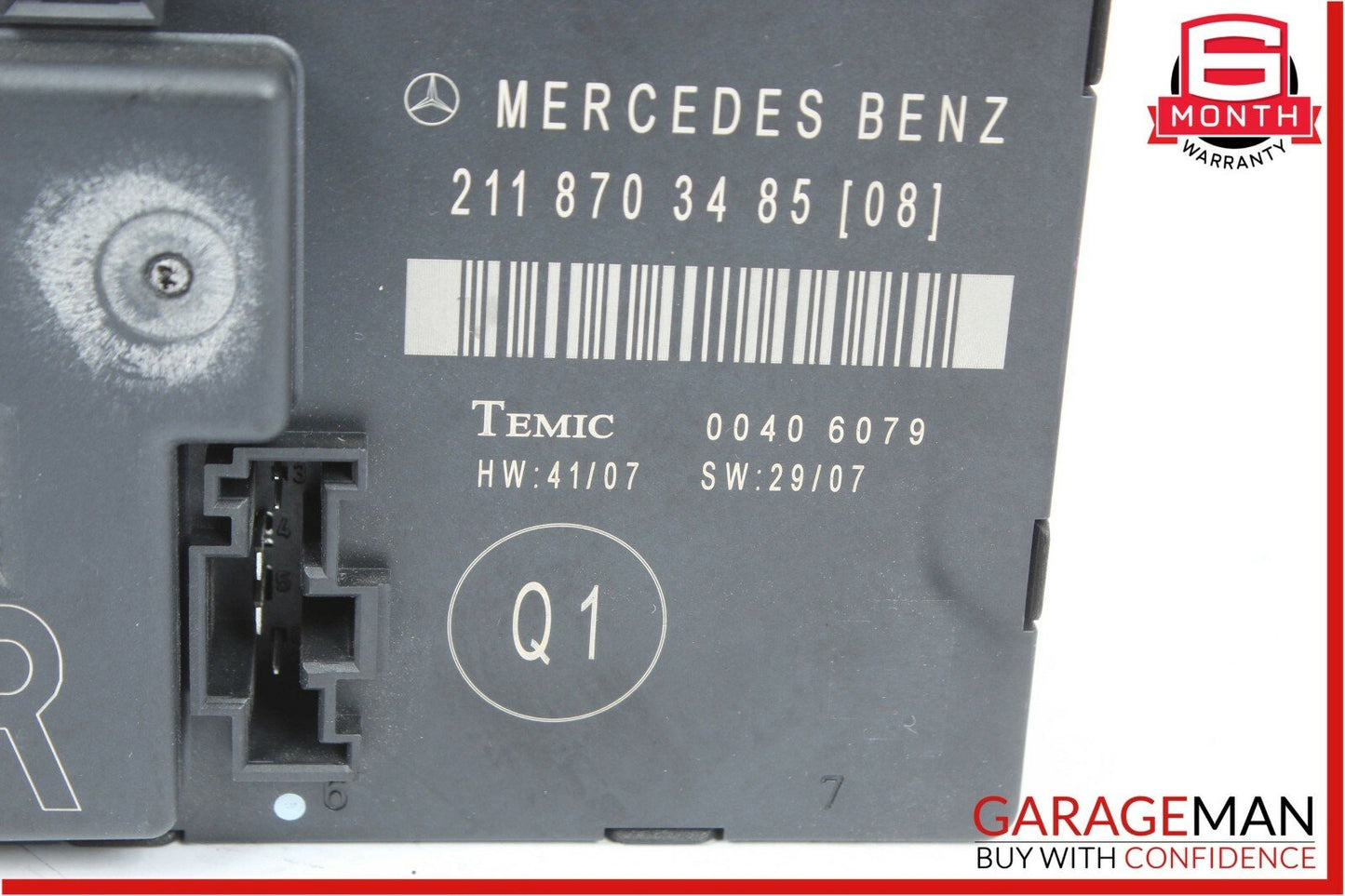 07-09 Mercedes W211 E350 E550 Rear Right Passenger Side Door Control Module OEM