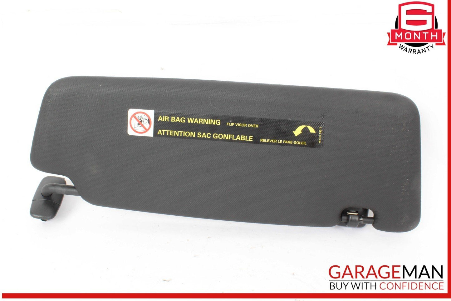 09-17 Audi S4 Q5 Front Left Driver Side Sun Visor Sunvisor Black 8E0010192T OEM