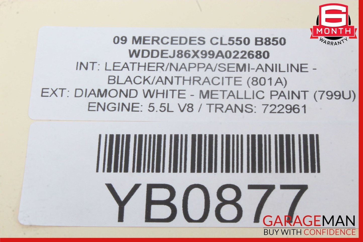 07-14 Mercedes W216 CL550 CL63 AMG Front Left Driver Seat Control Module OEM