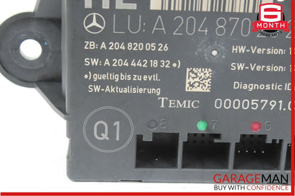 08-14 Mercedes W204 C250 C300 C63 AMG Rear Left Side Door Controller Module Unit