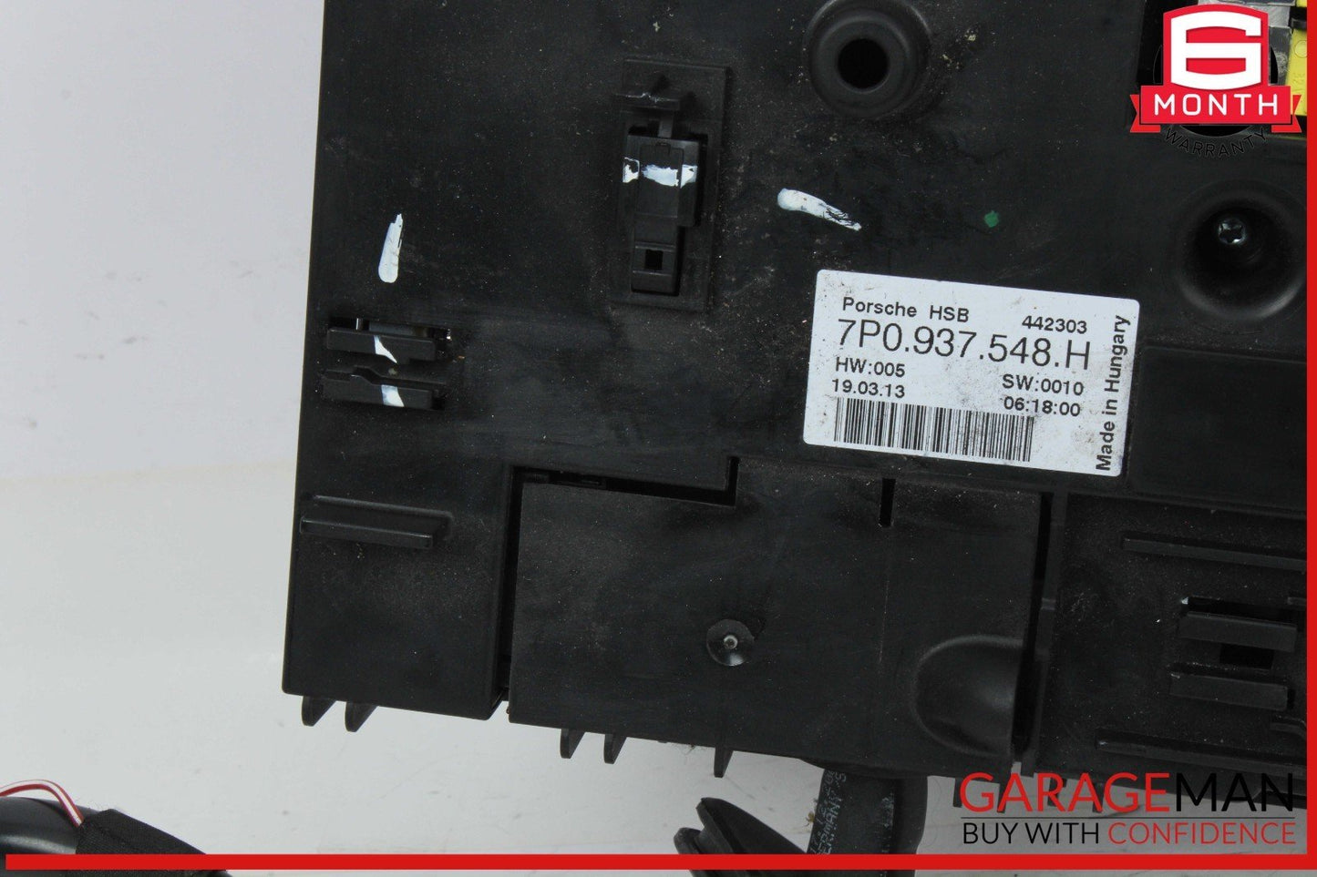 11-18 Porsche Cayenne 958 AWD Rear Trunk Fuse Relay Junction Box 7P0937548H OEM