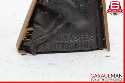 03-09 Mercedes W211 E350 E500 E550 Front Left Side Tweeter Speaker Cover Brown