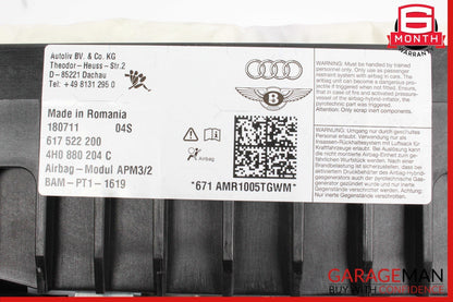 11-18 Audi A8 Front Right Passenger Side Knee Airbag Air Bag OEM