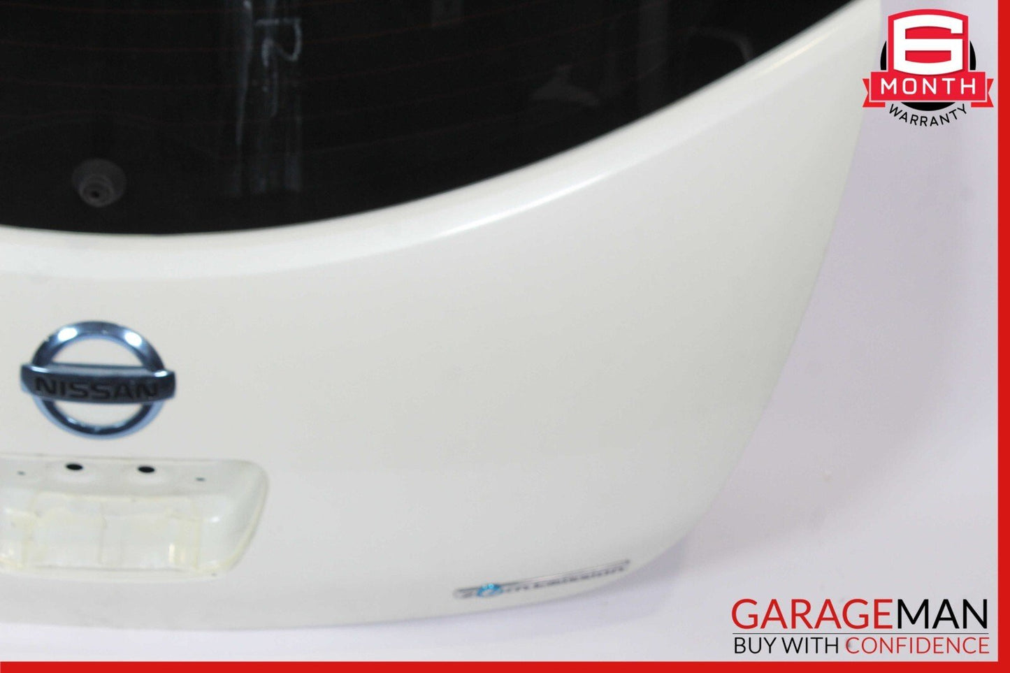 11-12 Nissan Leaf Rear Door Deck Liftgate Tailgate Trunk Lid White OEM