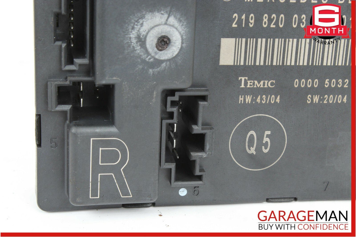 06-11 Mercedes W219 CLS500 CLS55 AMG Rear Right Passenger Door Control Module