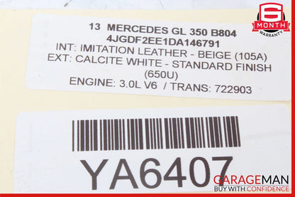 13-19 Mercedes X166 GL350 3rd Row Left Seat Folding Power Switch Button OEM