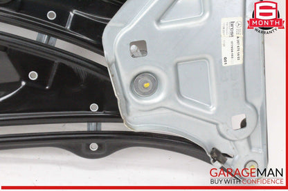 10-16 Mercedes W212 E400 Rear Right Door Window Regulator Frame w/o Motor OEM