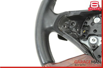 10-13 Mercedes W221 S550 S400 Steering Wheel w/ Paddle Shifters Black Wood OEM