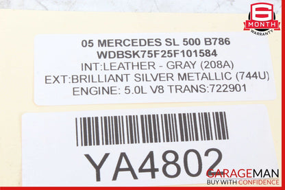03-12 Mercedes R230 SL500 SL55 AMG Front Left Under Seat Control Module Unit OEM