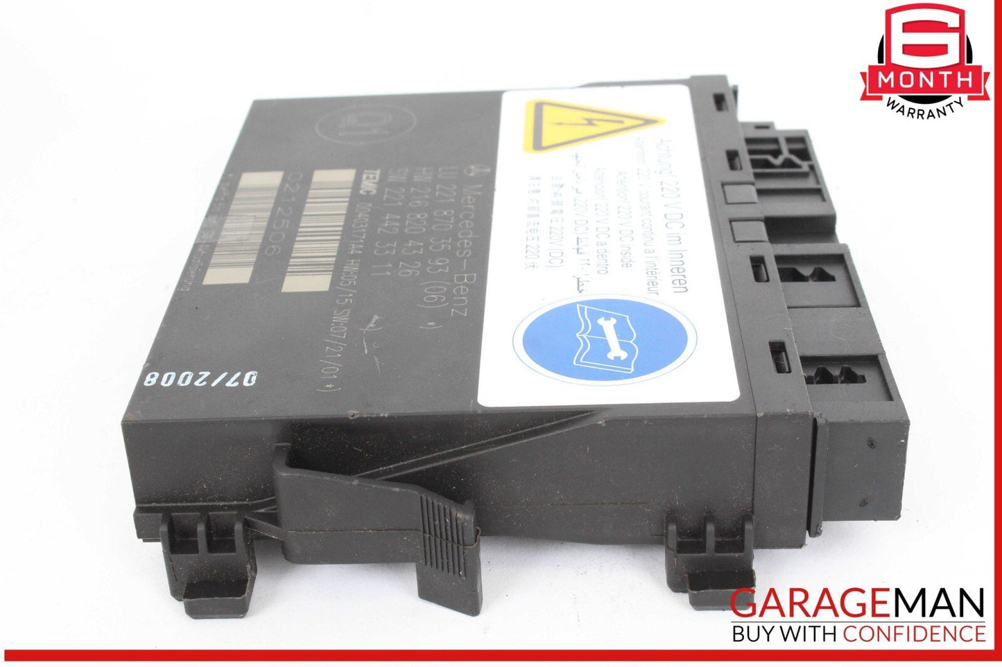 07-10 Mercedes W221 S550 CL550 Front Left / Right Seat Contour Controller Module