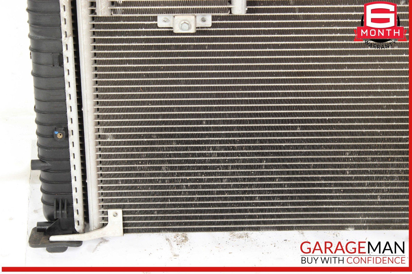 03-06 Mercedes R230 SL500 Engine Motor Cooling Radiator Fan Shroud A/C Condenser