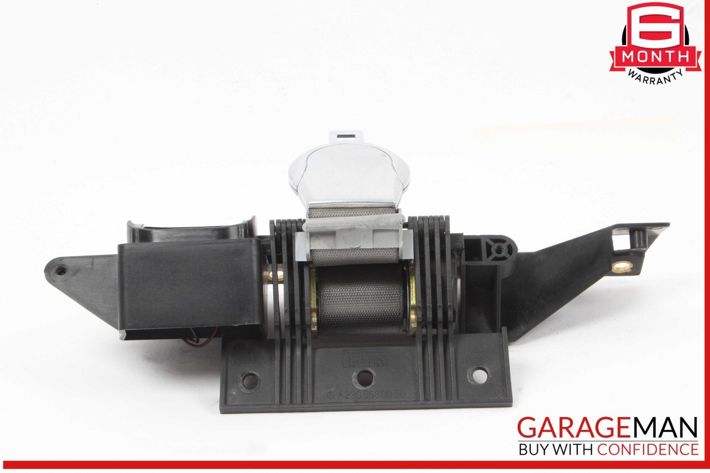 03-08 Mercedes R230 SL500 Rear Right Seat Belt Retractor Luggage w/ Speaker OEM
