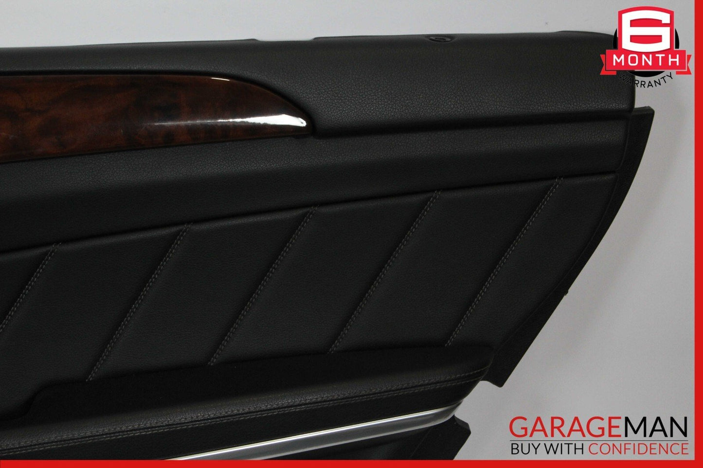 13-16 Mercedes X166 GL450 Rear Right Side Interior Door Panel Cover Trim Black