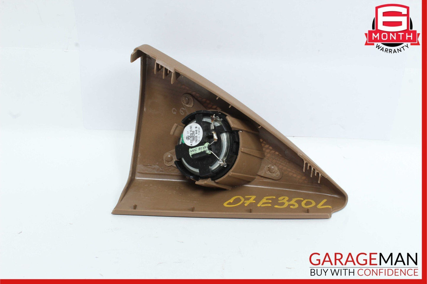 03-09 Mercedes W211 E500 E350 E63 Front Left Side Tweeter Speaker Cover Brown