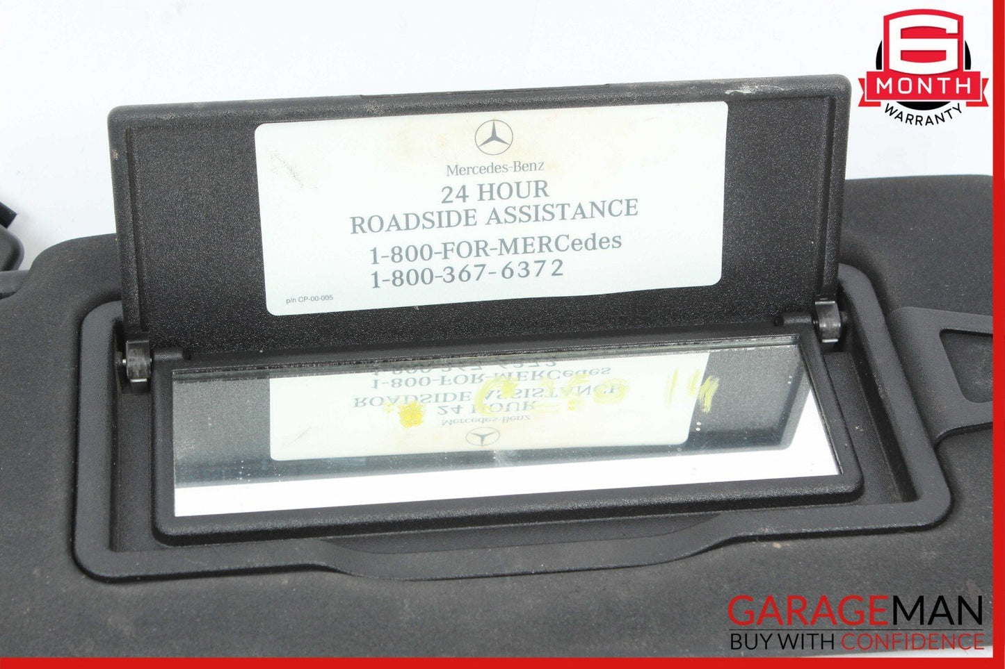08-14 Mercedes W204 C250 Front Left Side Sun Visor Sunvisor Shade Cover OEM