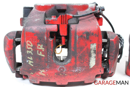 06-09 Mercedes W164 ML500 GL450 Front Left And Right Side Brake Calipers Set Red