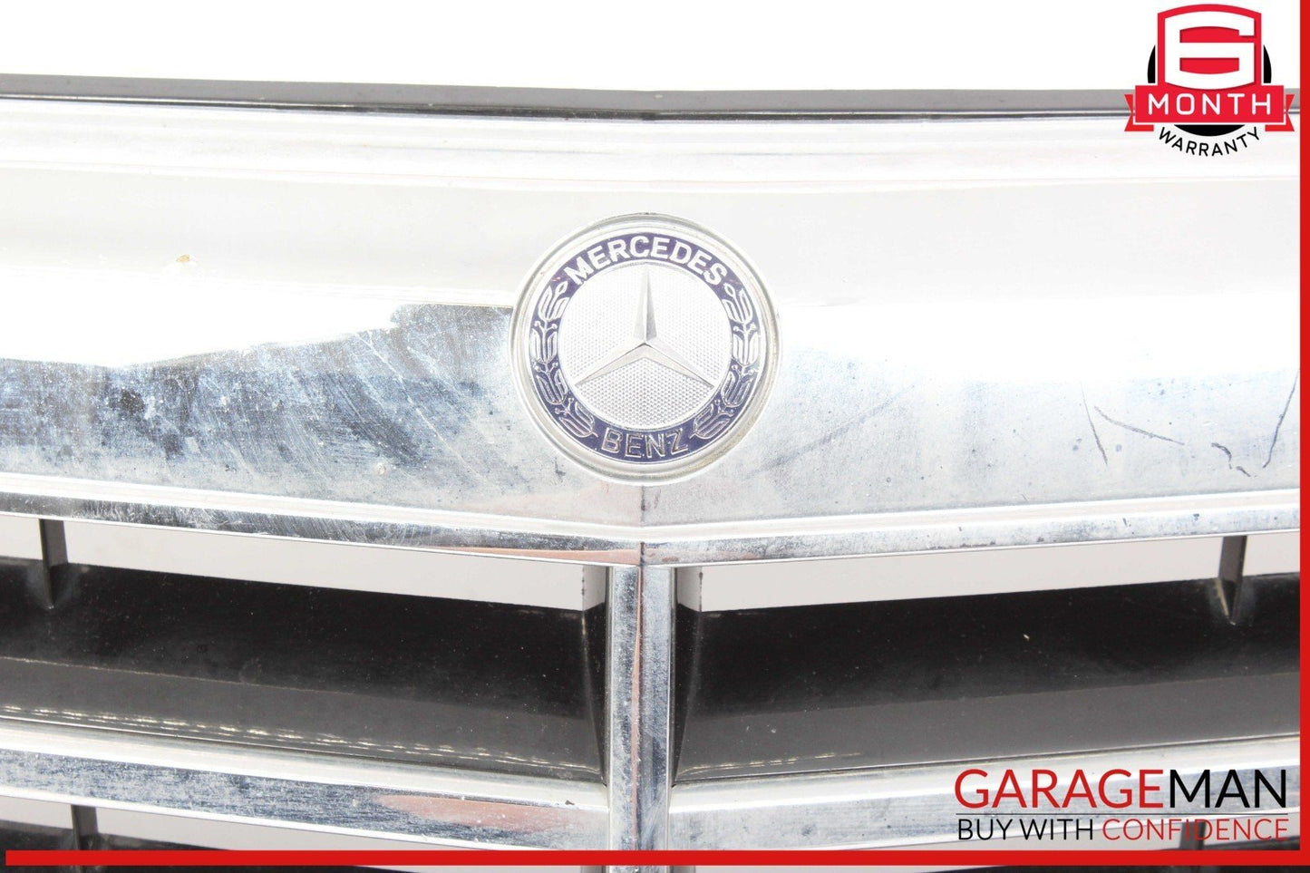 07-09 Mercedes W211 E500 E350 Front Center Bumper Grill Grille Trim Cover Panel