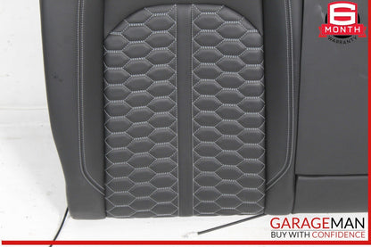 18-23 Audi RS5 Rear Right Side Upper Seat Cushion w/ Armrest Black OEM