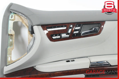 07-14 Mercedes W216 CL550 Front Right Passenger Side Interior Door Panel Gray