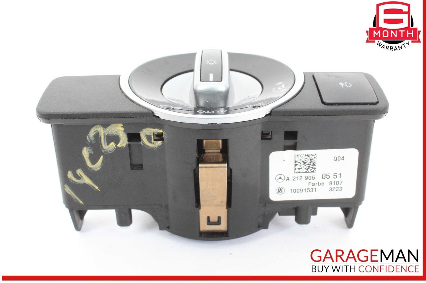 08-20 Mercedes W204 C250 GLK350 Headlight Fog Light Switch Control Module OEM