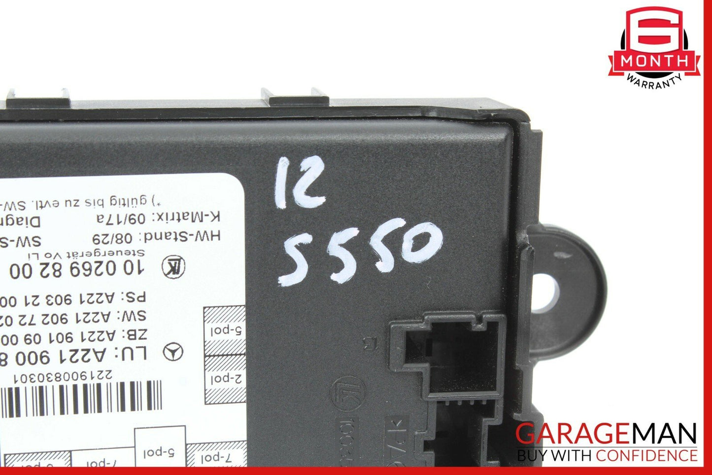 10-13 Mercedes W221 S400 S550 S63 Front Left Driver Side Door Control Module OEM