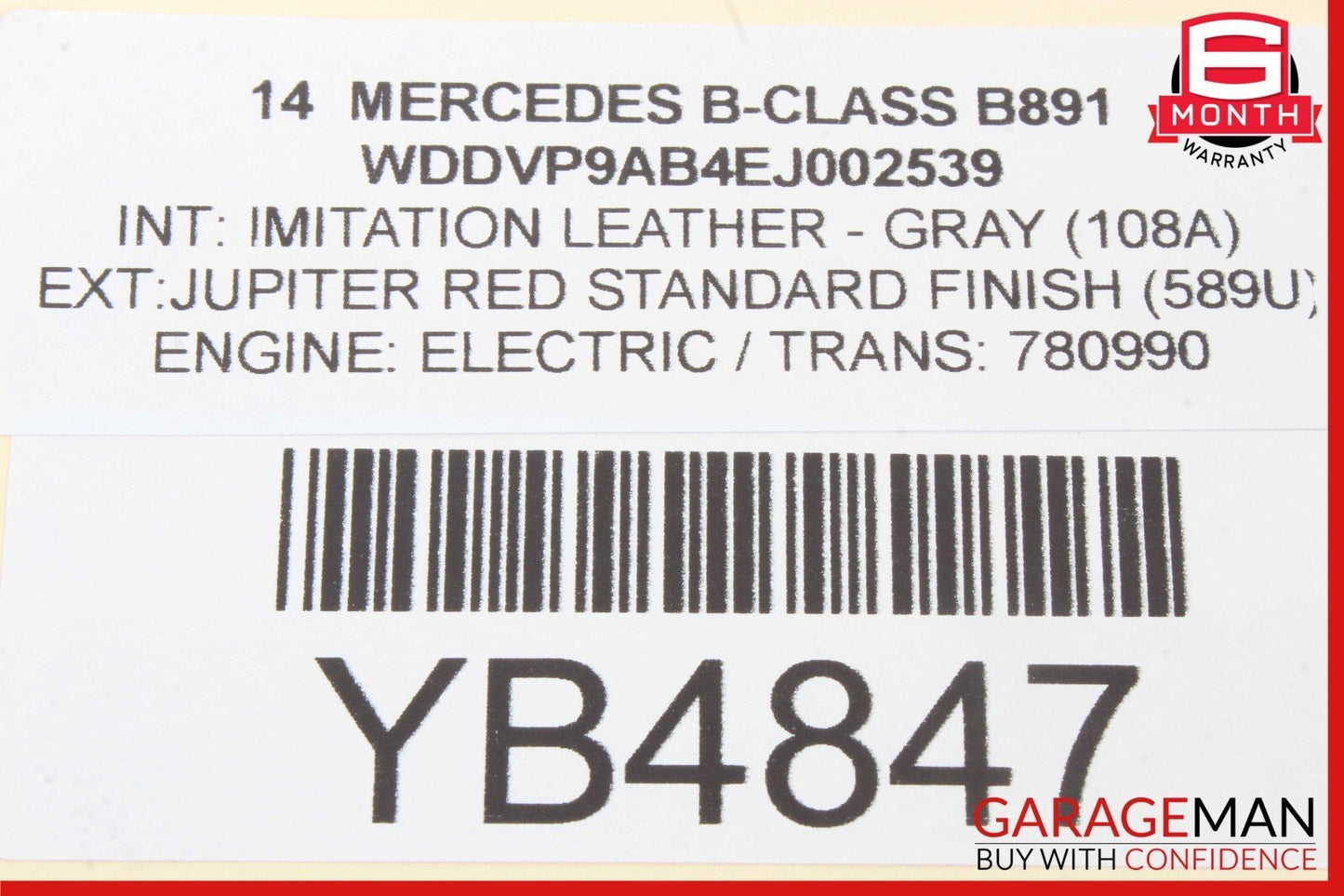 14-17 Mercedes B-Class W242 W246 Parking Brake Control Module 2429000601 OEM