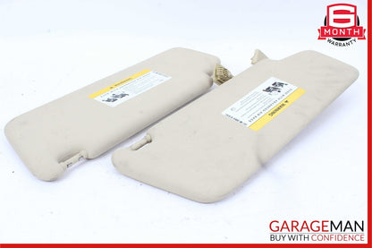08-14 Mercedes W204 C280 Front Right & Left Side Sunvisor Sun Visor Set Beige