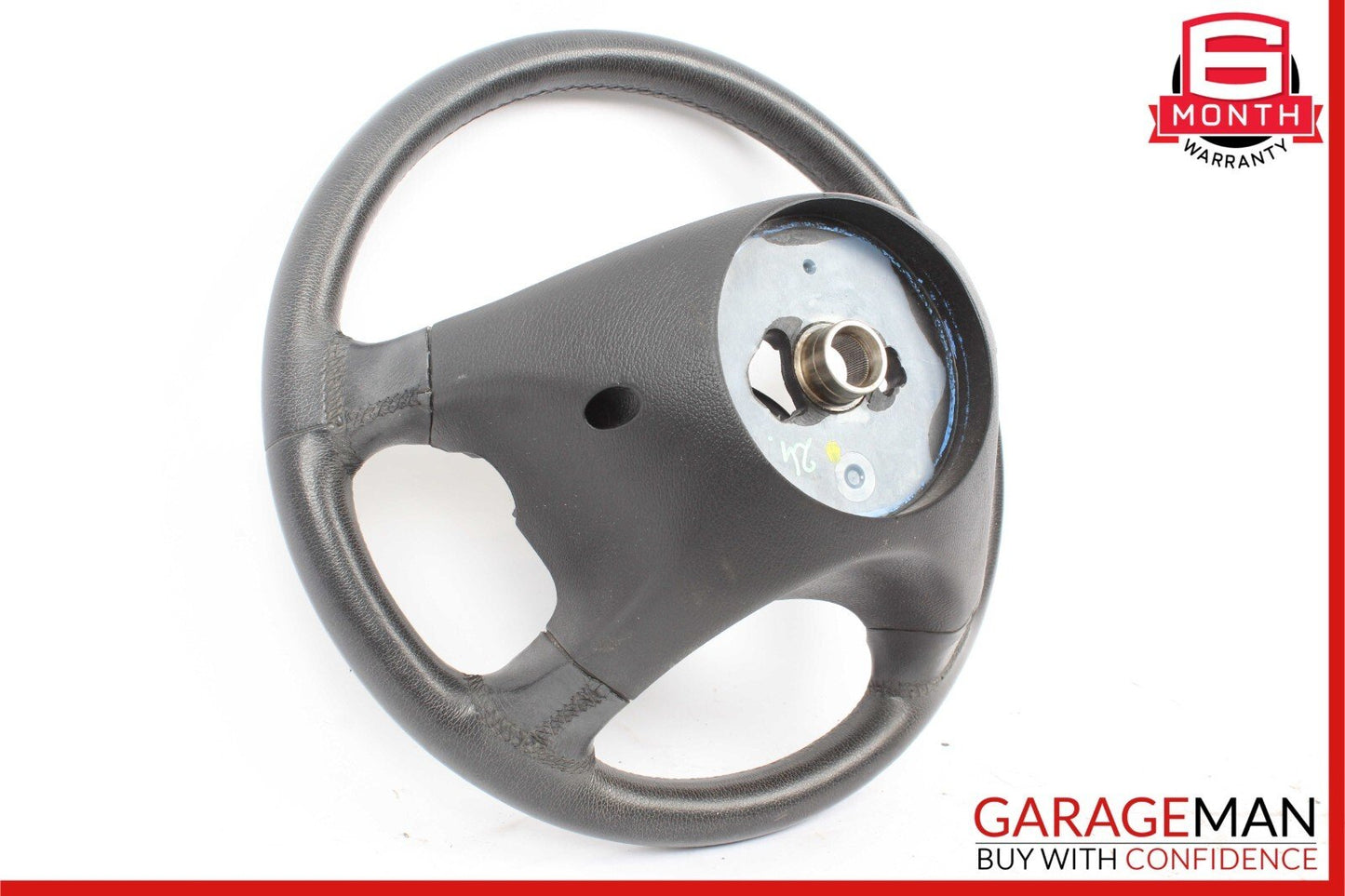 06-09 Mercedes W211 E350 E550 CLS550 4 Spoke Steering Wheel Leather Black OEM