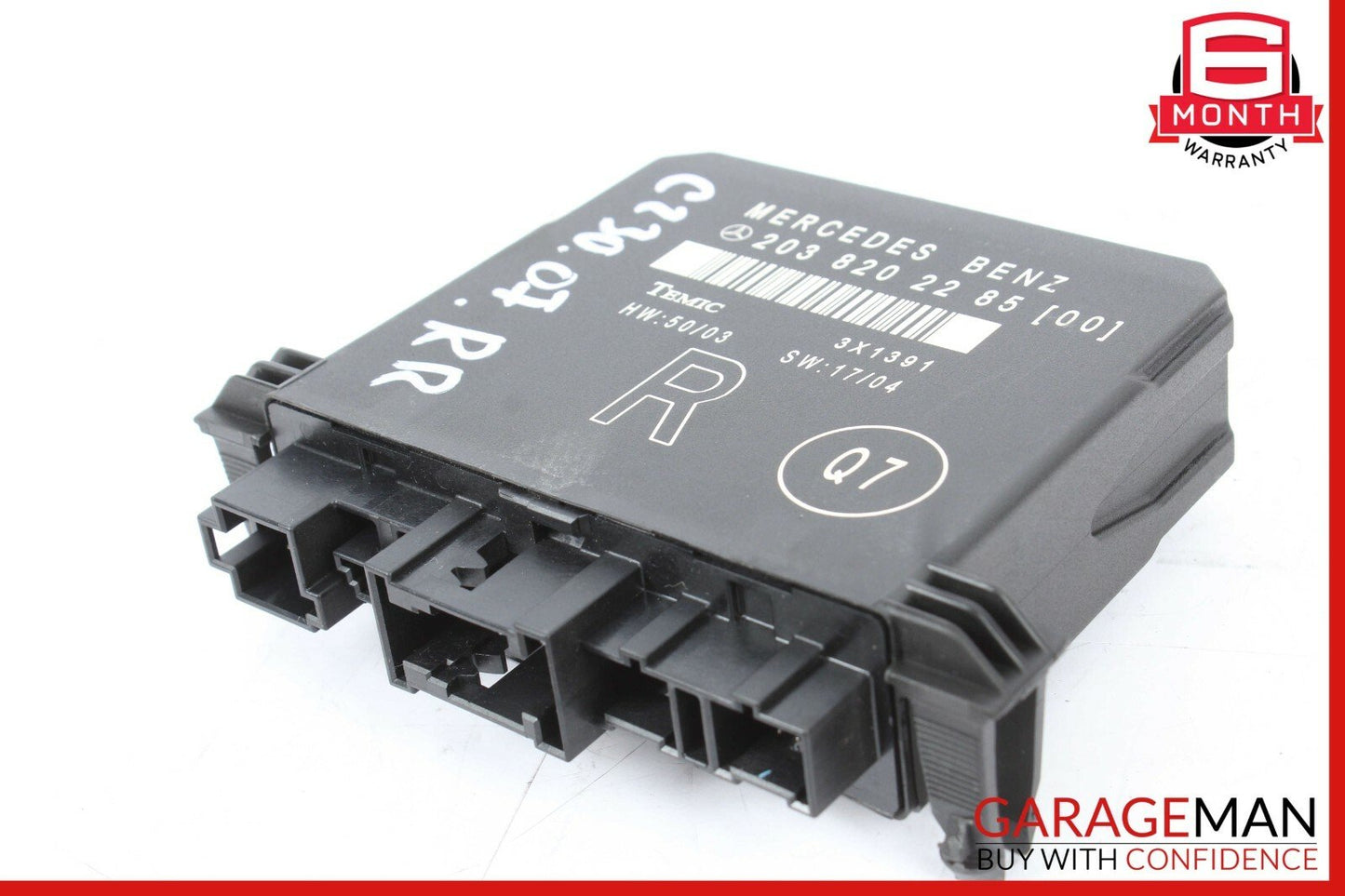 01-07 Mercedes W203 C230 C350 Rear Right Passenger Side Door Control Module Unit