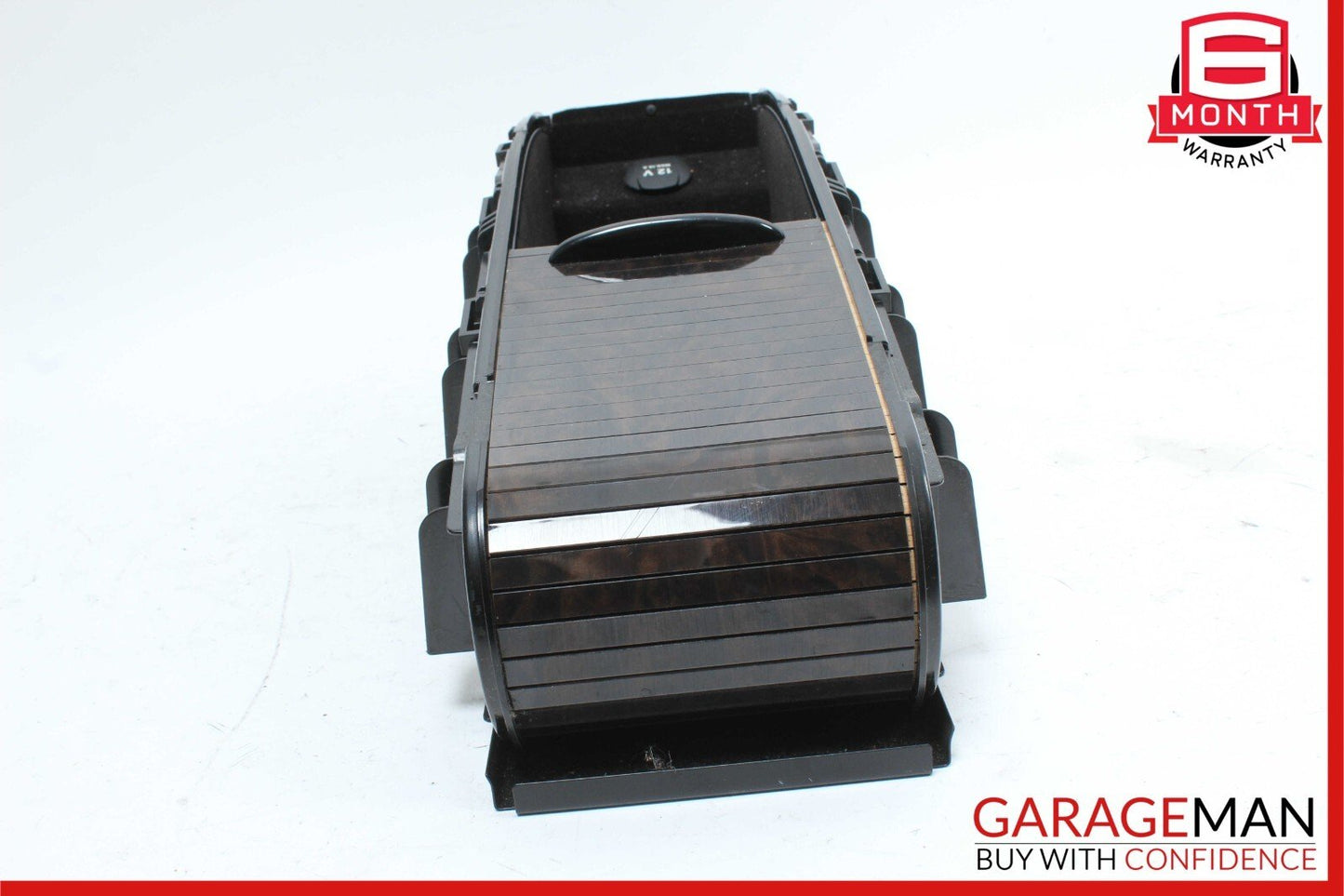 06-11 Mercedes W219 CLS500 Rear Center Console Armrest Arm Rest Wood OEM