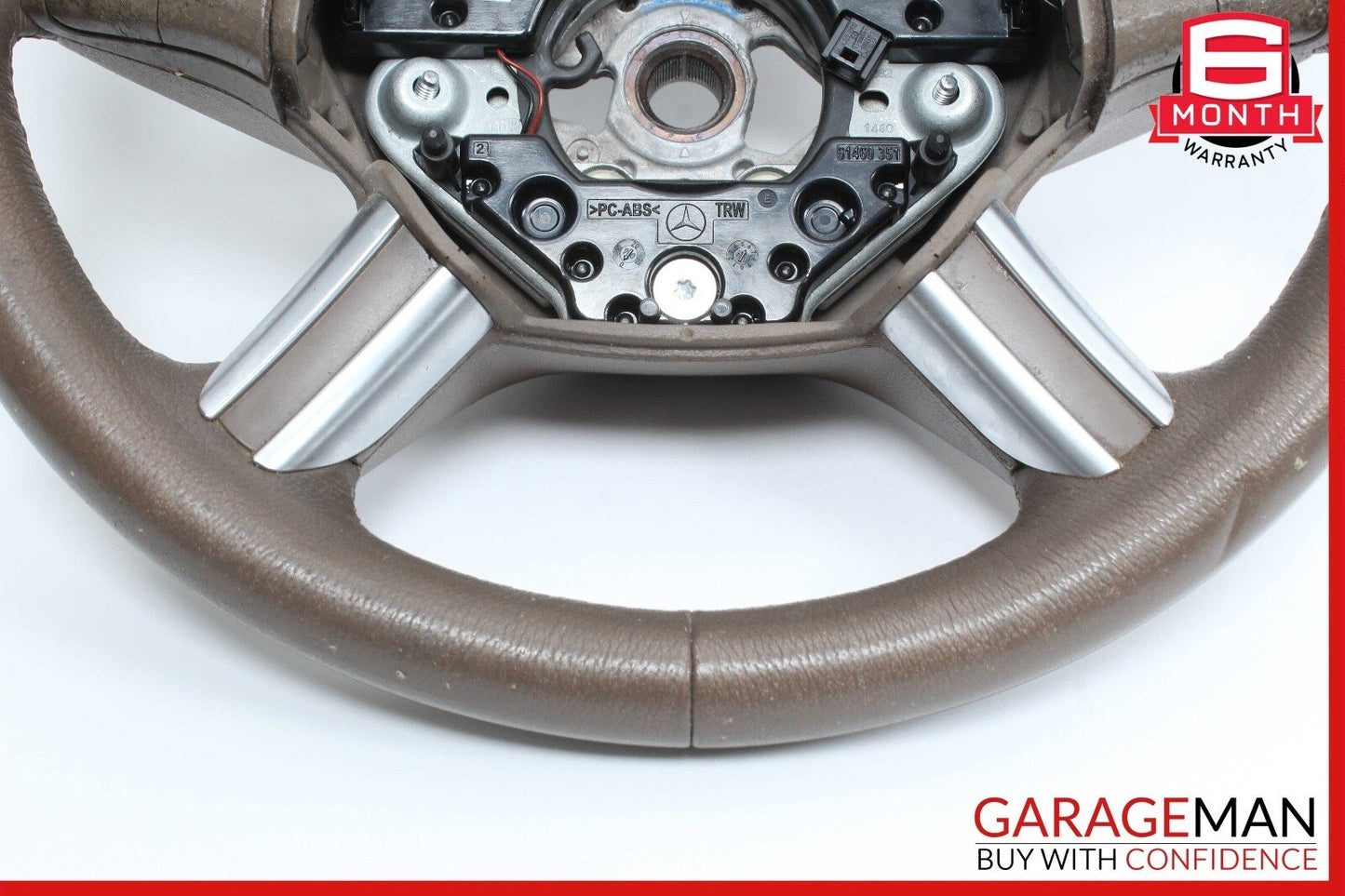 06-09 Mercedes W251 R350 4MATIC 4 Spoke Steering Wheel Black OEM