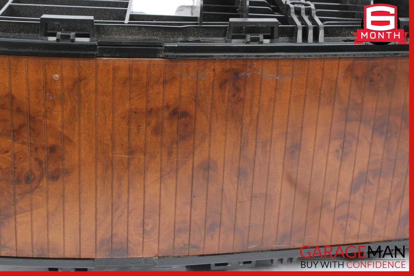 06-11 Mercedes W219 CLS500 Rear Center Console Storage Armrest Arm Rest Wood
