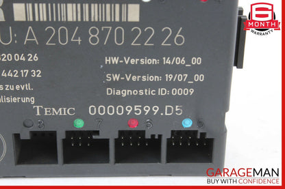 08-14 Mercedes W204 C300 C350 Front Right Side Door Control Module Unit
