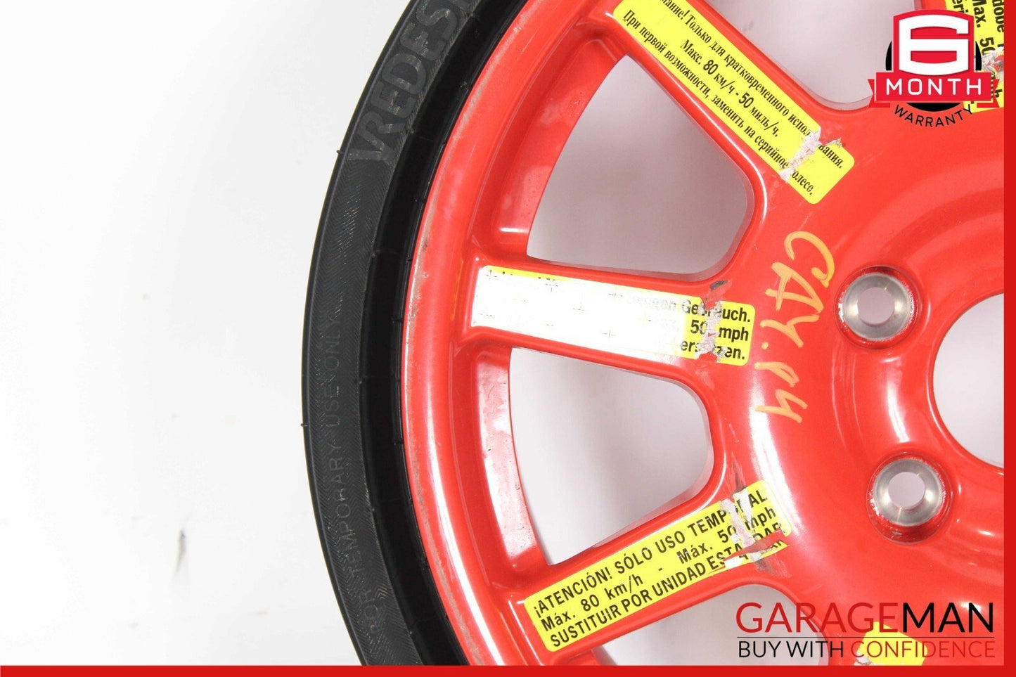 11-18 Porsche Cayenne 958 Emergency Spare Tire Wheel Rim R18 18" OEM