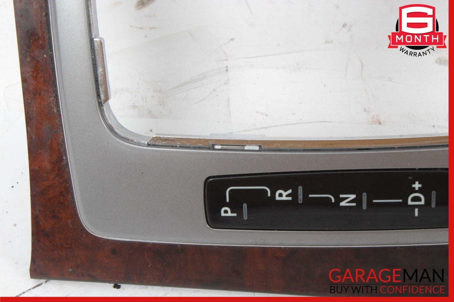 08-14 Mercedes W204 C300 Center Console Shift Shifter Plastic Trim Cover Wood