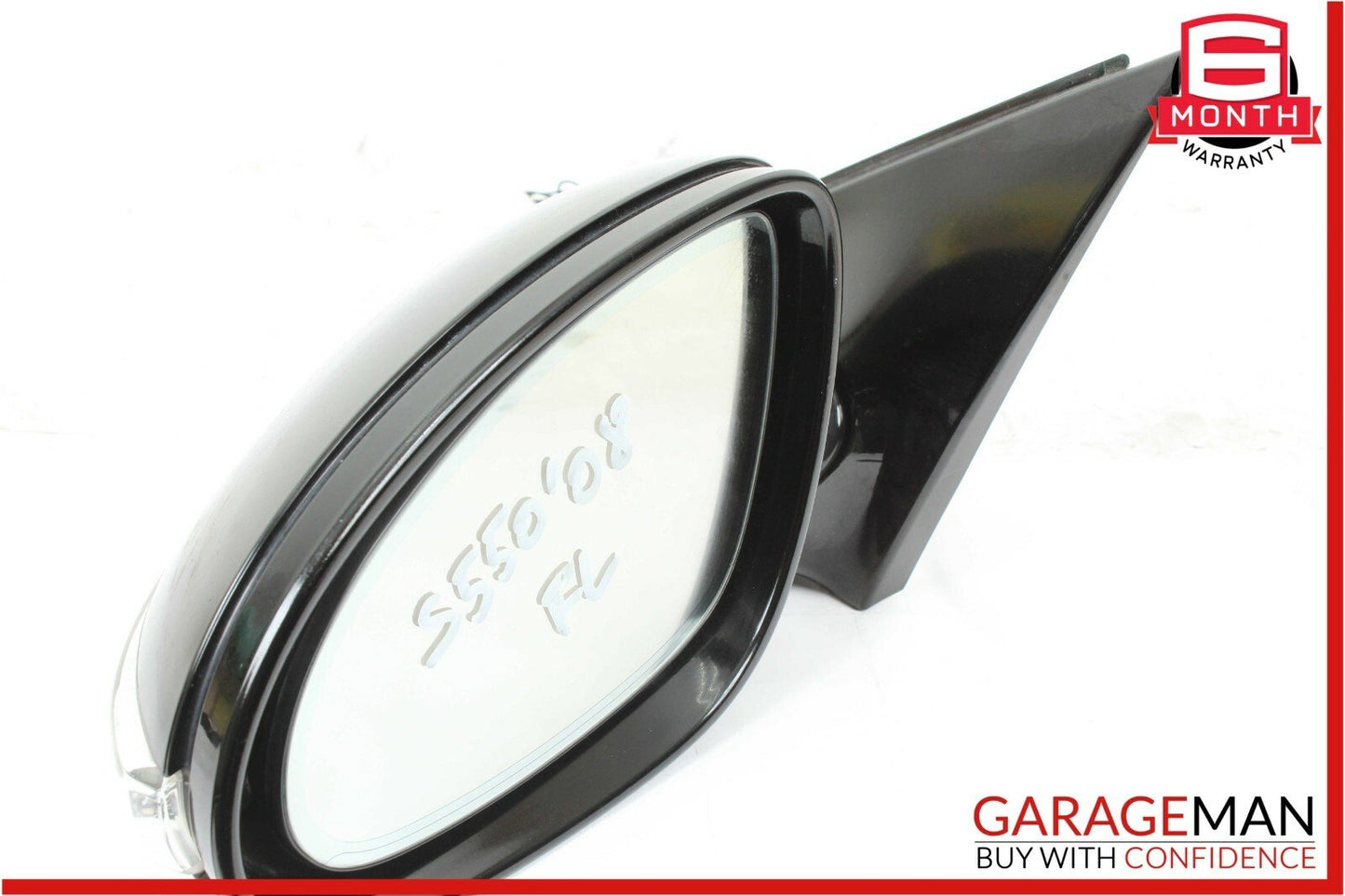 07-09 Mercedes W221 S550 S600 Front Left Side Mirror Door Rear View Black