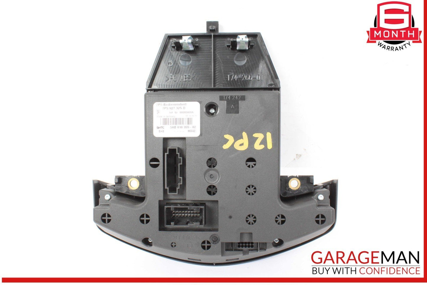 11-17 Porsche Cayenne 958 Rear Seat Heat Lock Switch Control Panel 7P5927325D