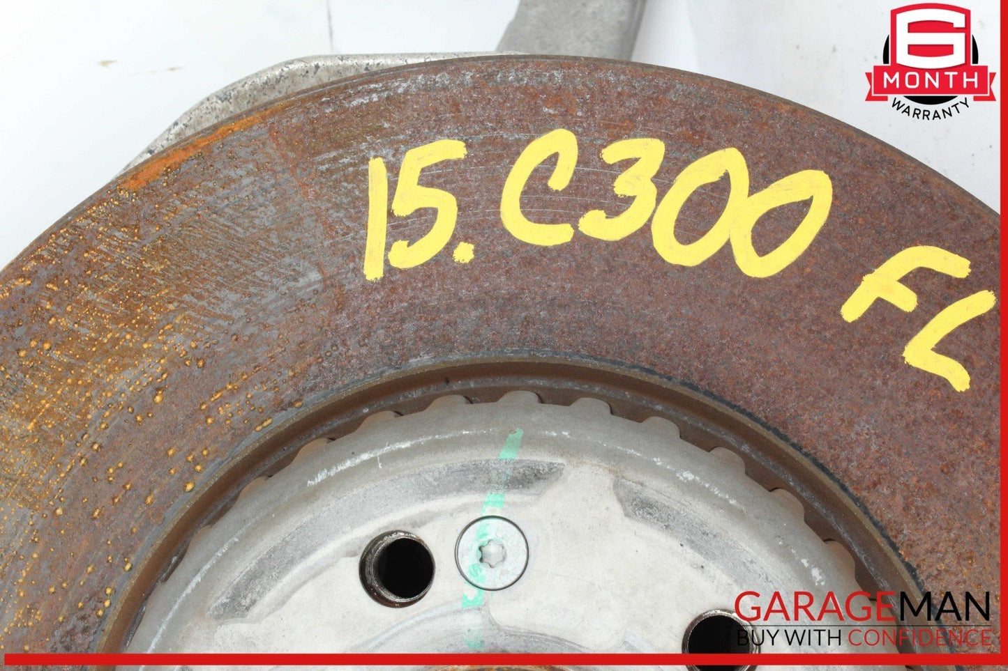 15-20 Mercedes W205 C300 Front Left Wheel Spindle Knuckle Hub w/ Rotor Disc OEM