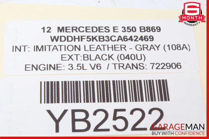 12-14 Mercedes W212 E350 GLK350 Sirius Satellite Radio Receiver 2128706489 OEM