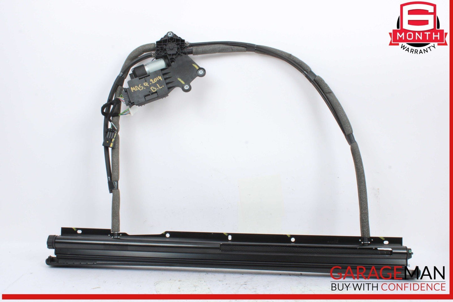 14-17 Maserati Quattroporte S Rear Left Side Door Window Sun Shade w/ Motor OEM