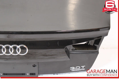 12-18 Audi A6 Rear Trunk Lid Deck Shell Panel Black OEM