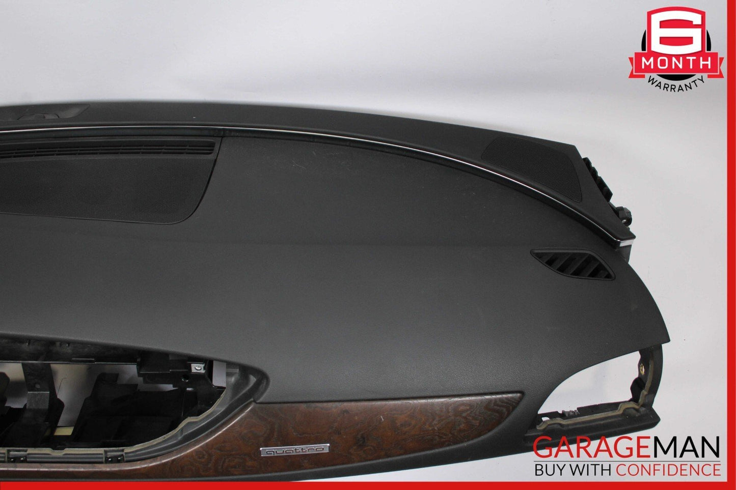 12-18 Audi A6 Front Dash Dashboard Instrument Panel Cover Trim Assembly Black