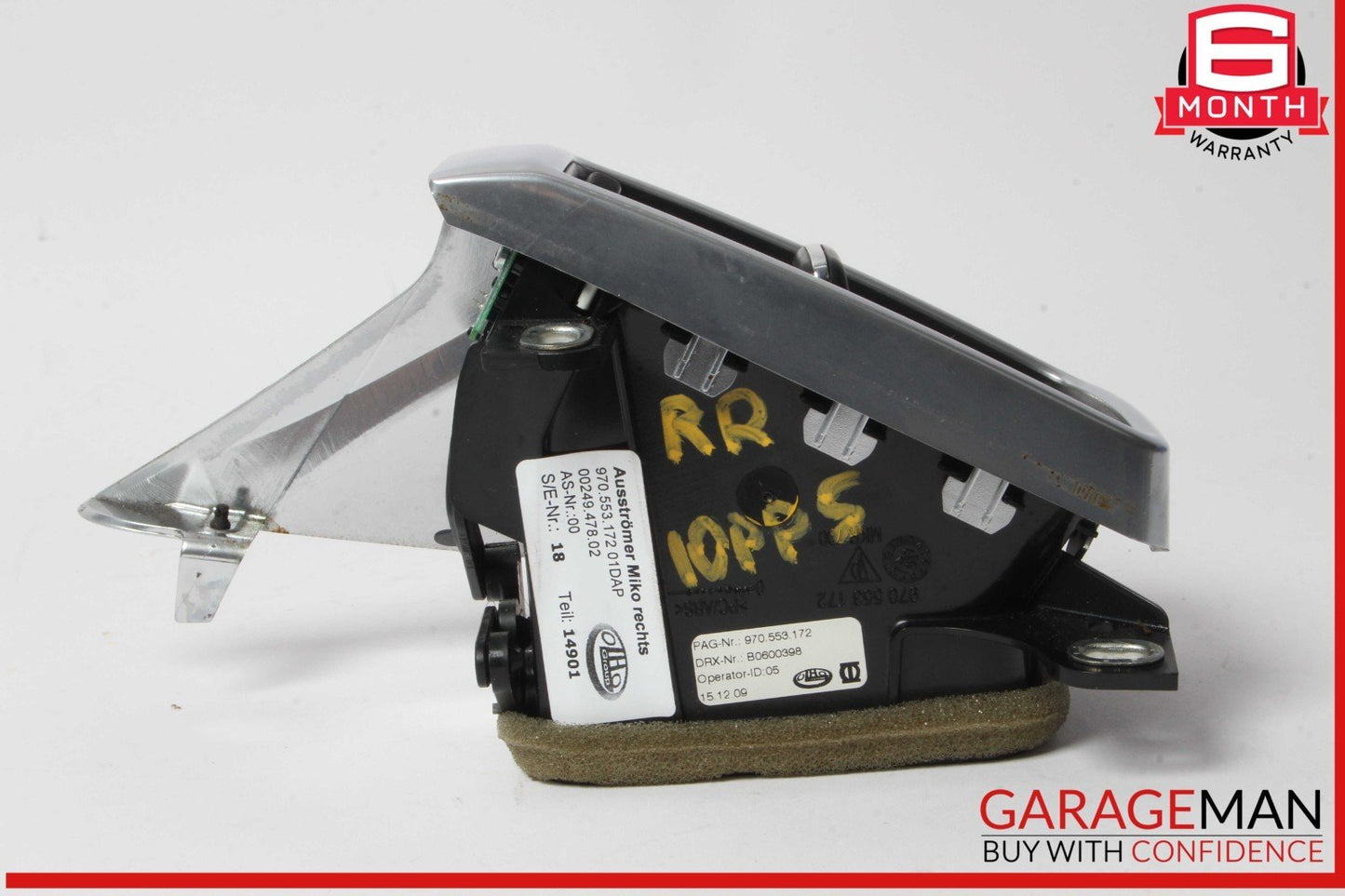 10-16 Porsche Panamera 970 Rear Right Side Console AC A/C Air Vent Grille OEM