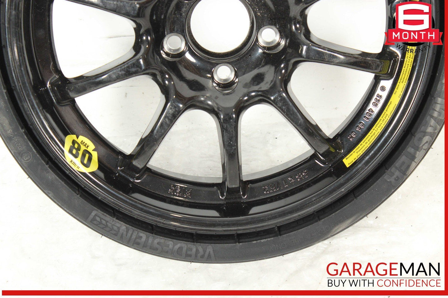 03-12 Mercedes R230 SL500 SL550 Emergency Spare Tire Wheel Donut Rim 17" 17 OEM